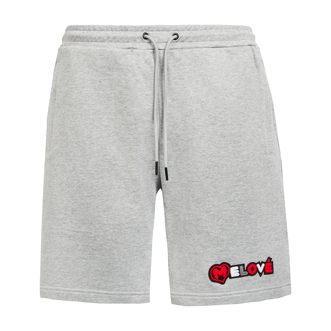 Melové Grey Chenille Shorts 2.0 (Red Logo)