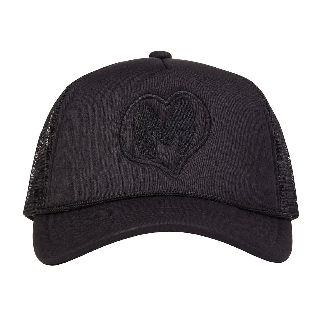 Melové Black Trucker Cap