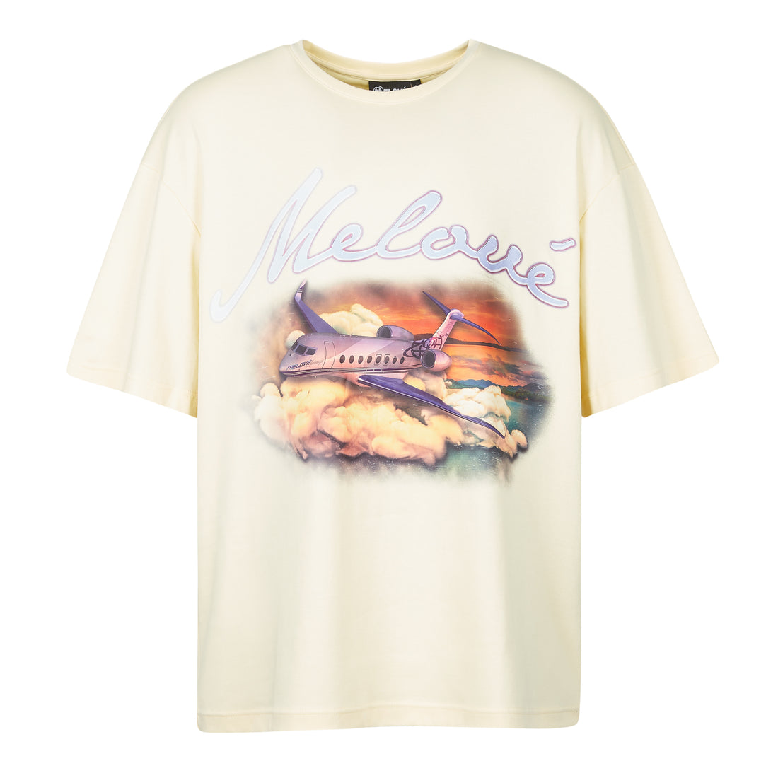 Melové Airways Oversized T-Shirt (Cream)